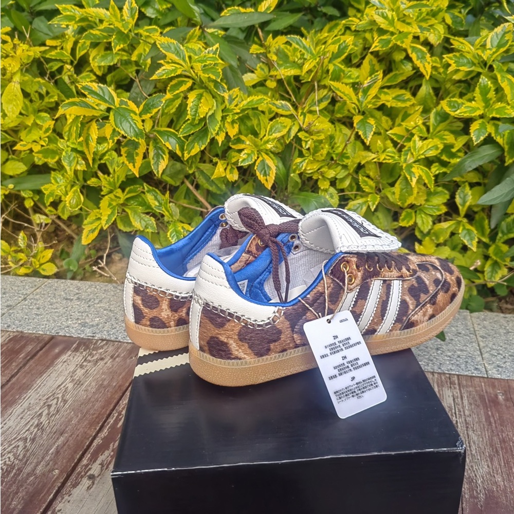 Adidas Wales Bonner Samba Leopard Print Sneakers - Picture 2 of 9